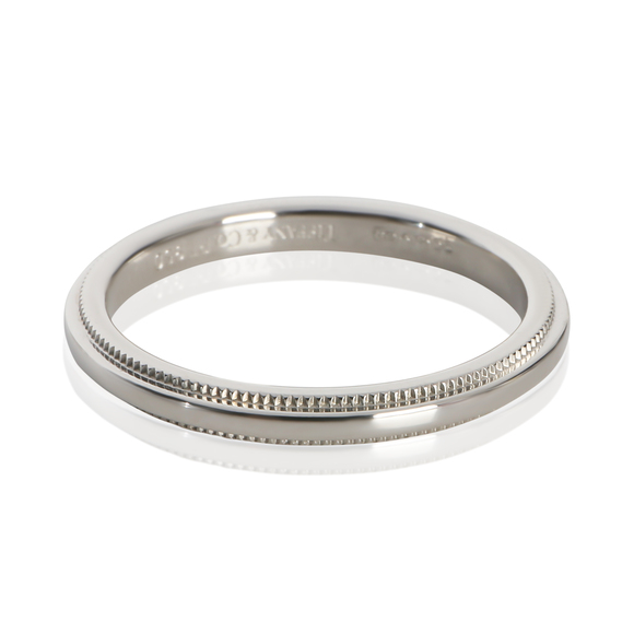 Tiffany & Co. Jewelry - Tiffany & Co. Platinum  2mm Milgrain Band